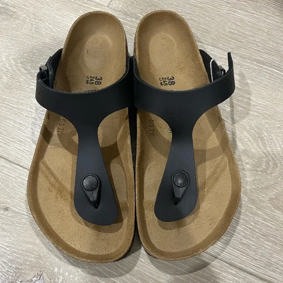 Birkenstock Shoes Birkenstock Gizeh Birko Flor Sandals Black 38 Poshmark